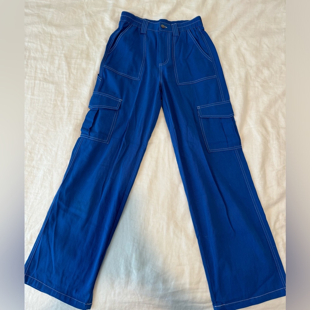Women’s Blue Cargo Pants